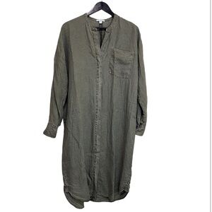 James Perse 100% Linen Shirt Dress